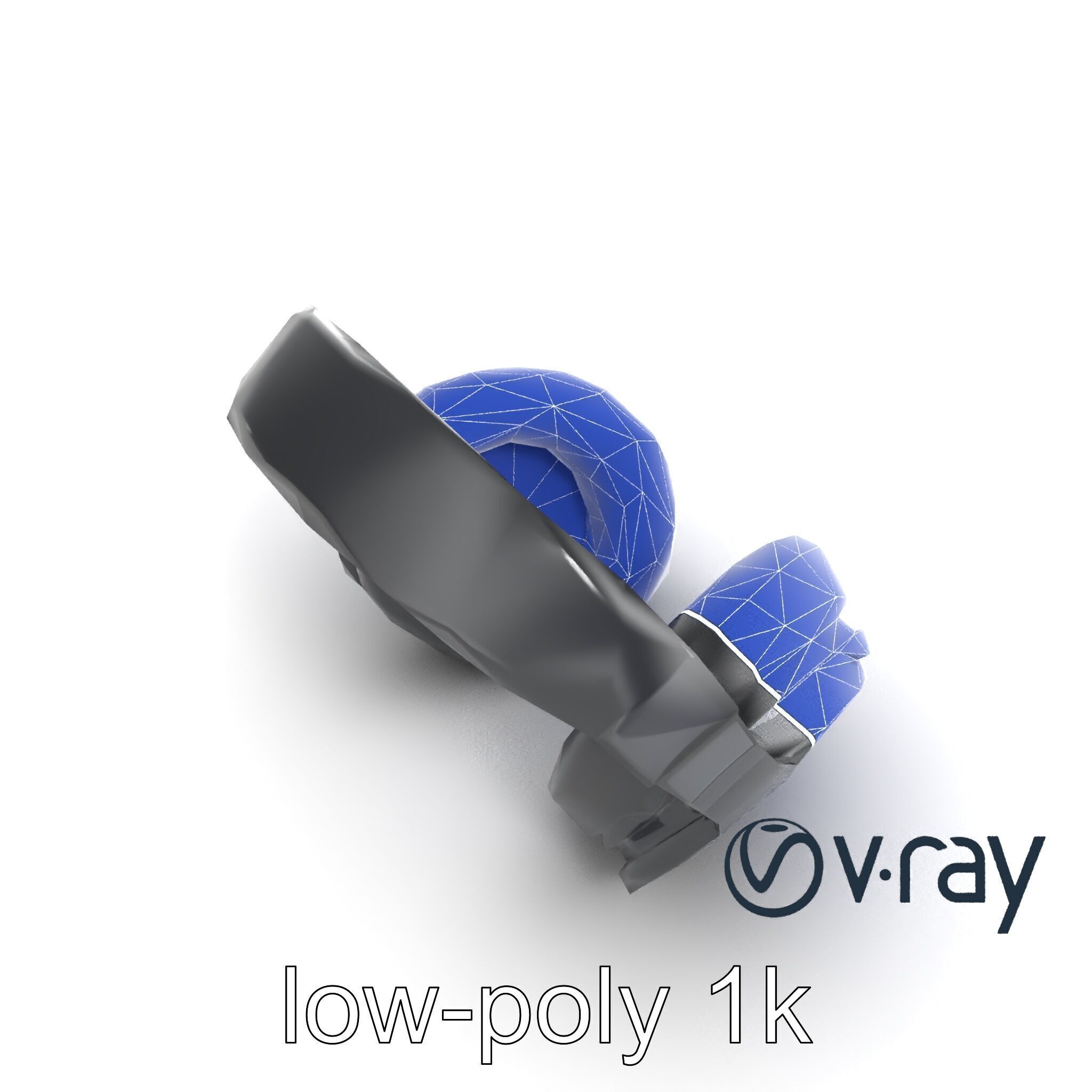 Studio Monitor Headphones 3D model pack Low-poly 3D model_12