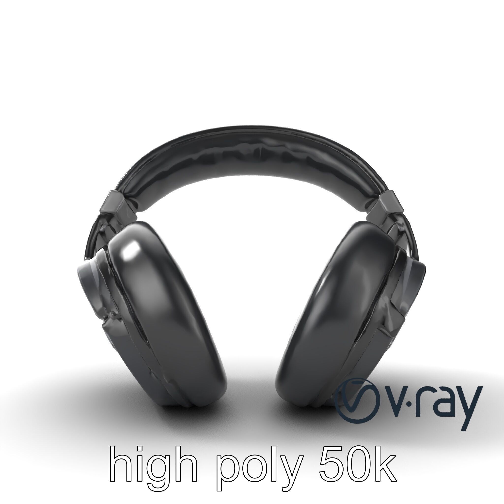 Studio Monitor Headphones 3D model pack Low-poly 3D model_24