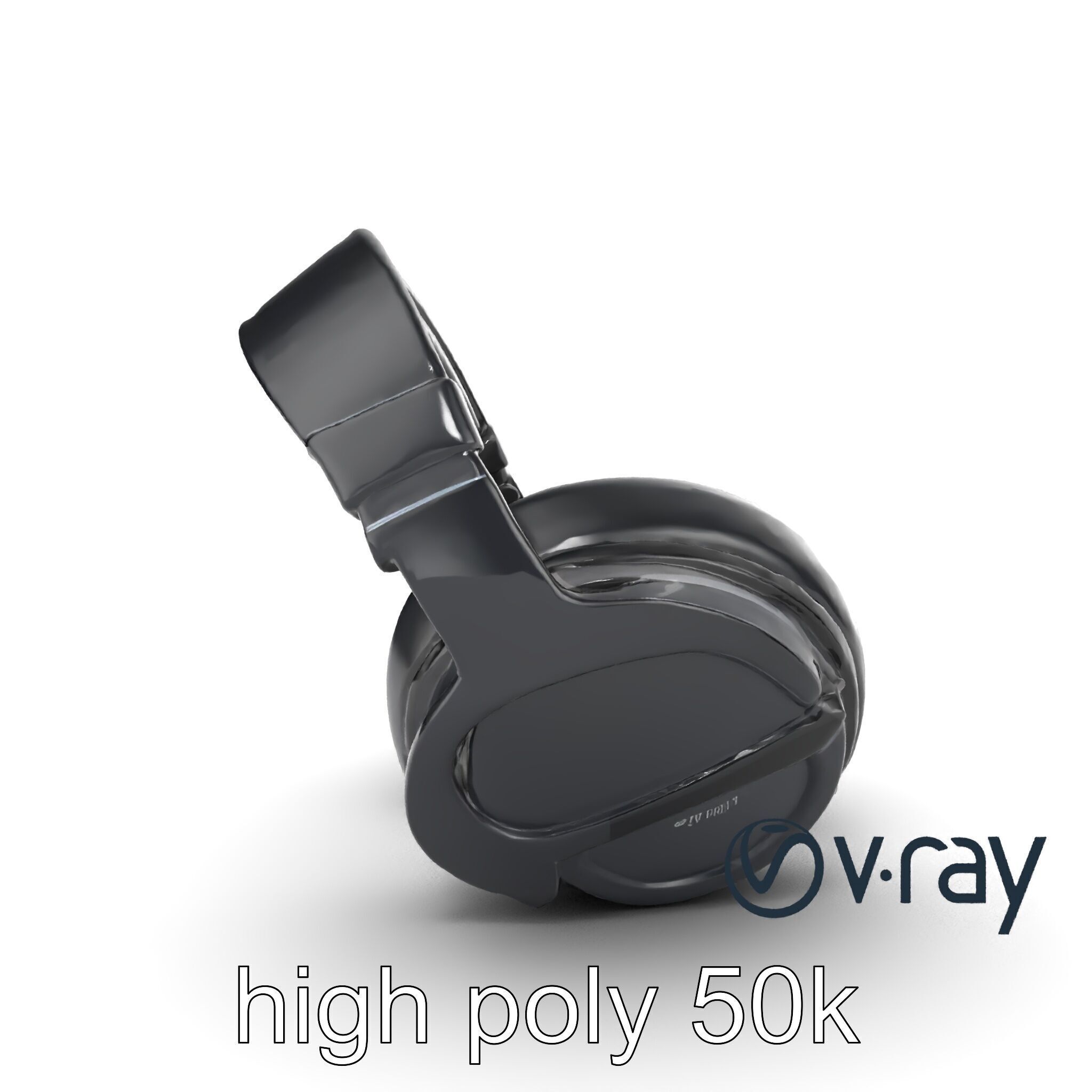 Studio Monitor Headphones 3D model pack Low-poly 3D model_21