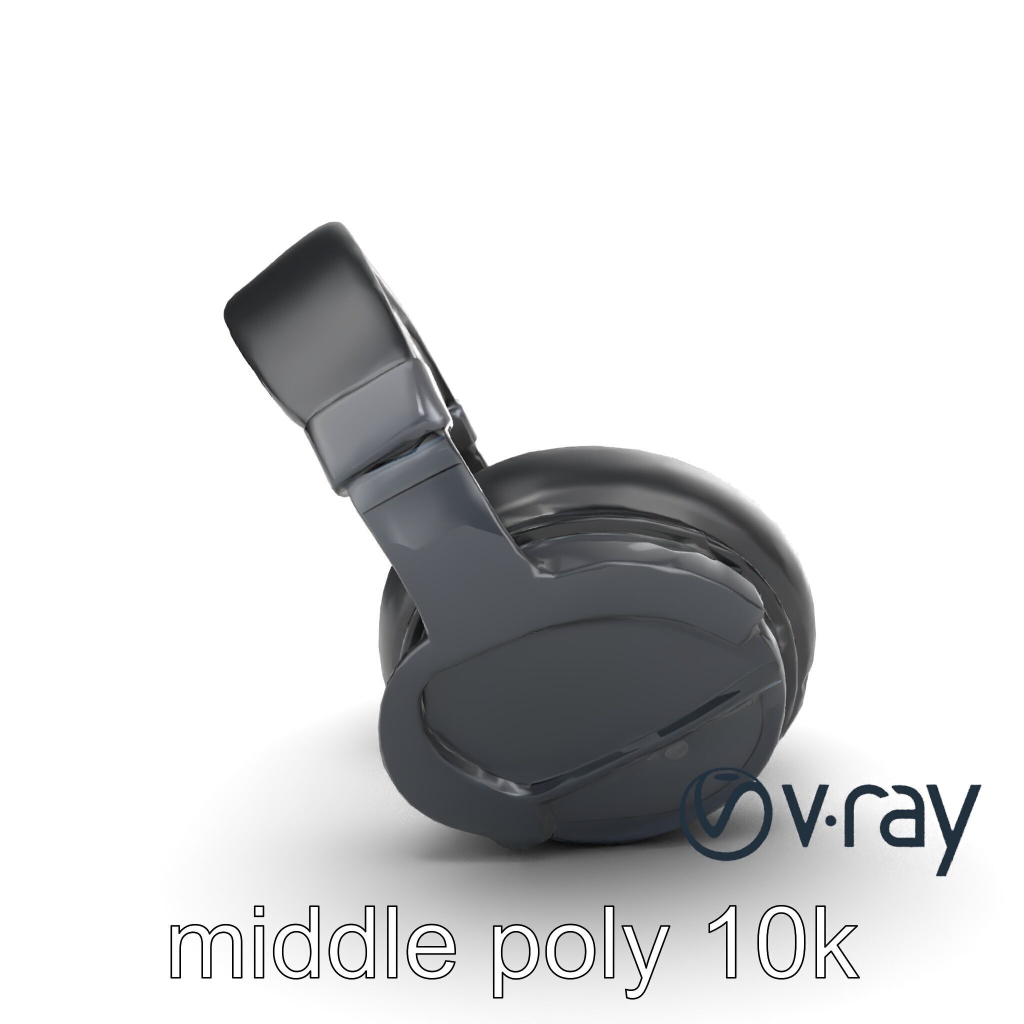 Studio Monitor Headphones 3D model pack Low-poly 3D model_17