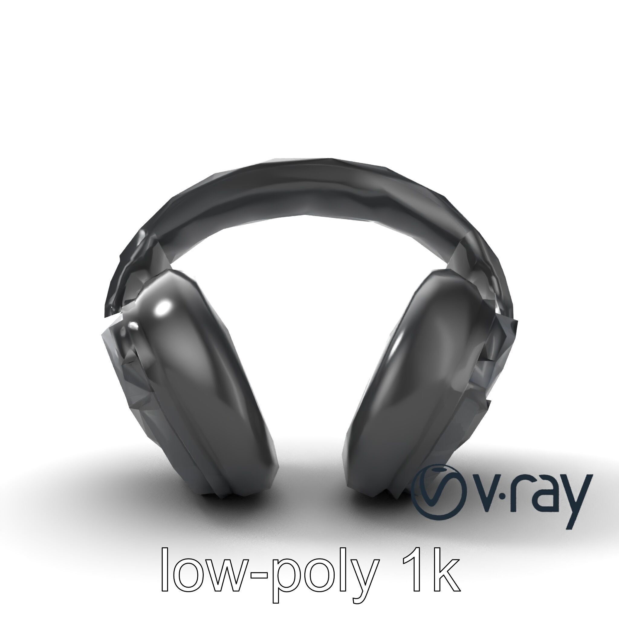 Studio Monitor Headphones 3D model pack Low-poly 3D model_16