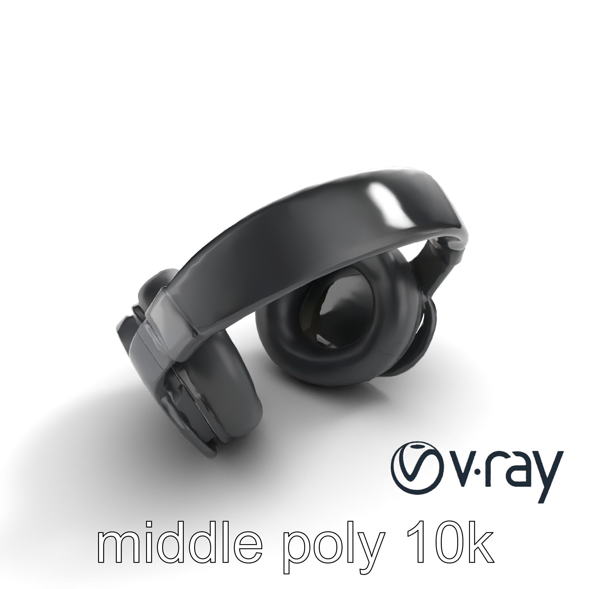 Studio Monitor Headphones 3D model pack Low-poly 3D model_9