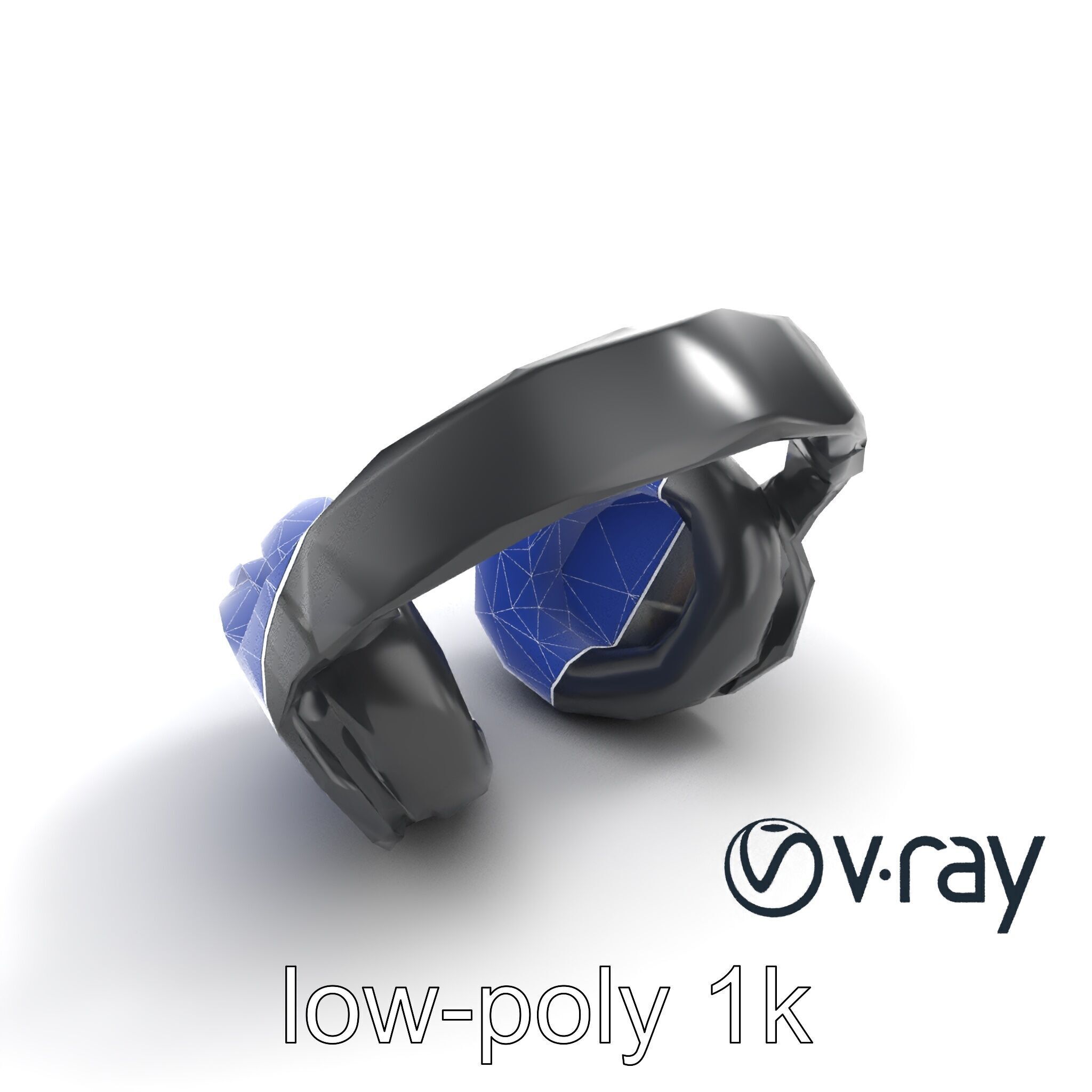 Studio Monitor Headphones 3D model pack Low-poly 3D model_18