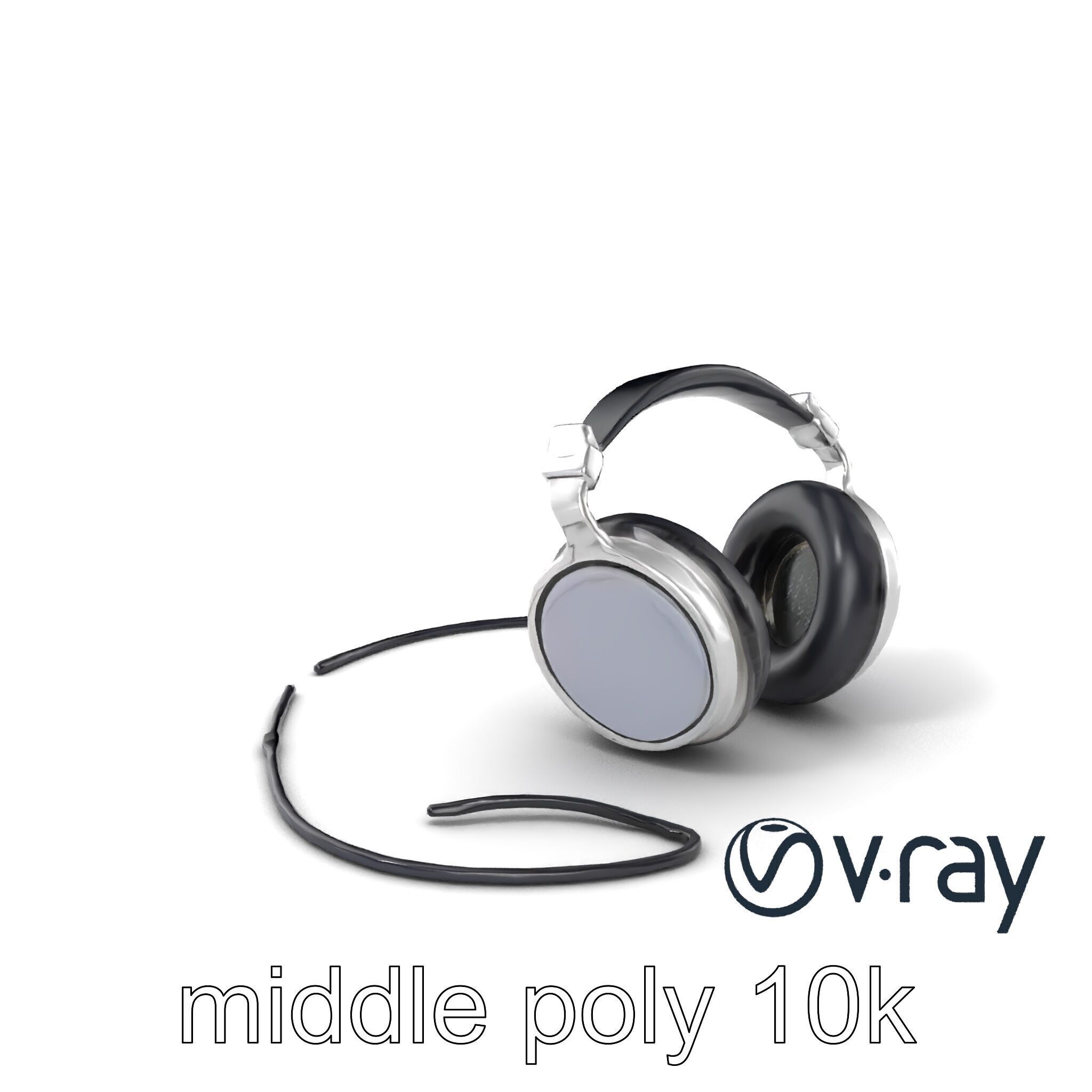 Ultra-Modern Over-Ear Headphones Model Pack Low-poly 3D model_3