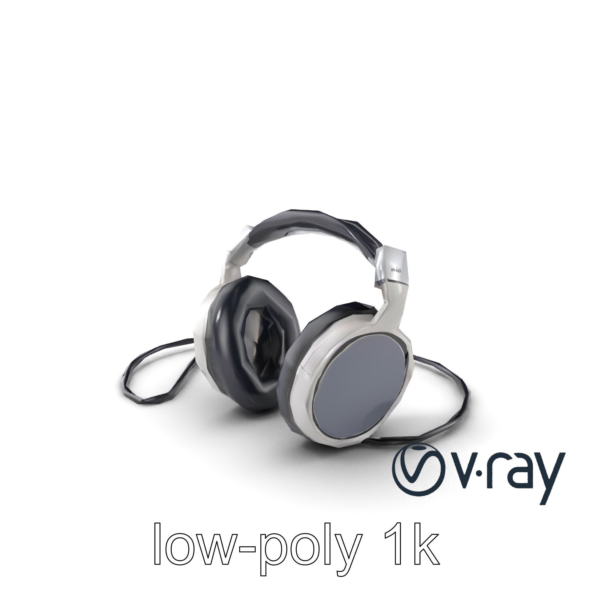 Ultra-Modern Over-Ear Headphones Model Pack Low-poly 3D model_2