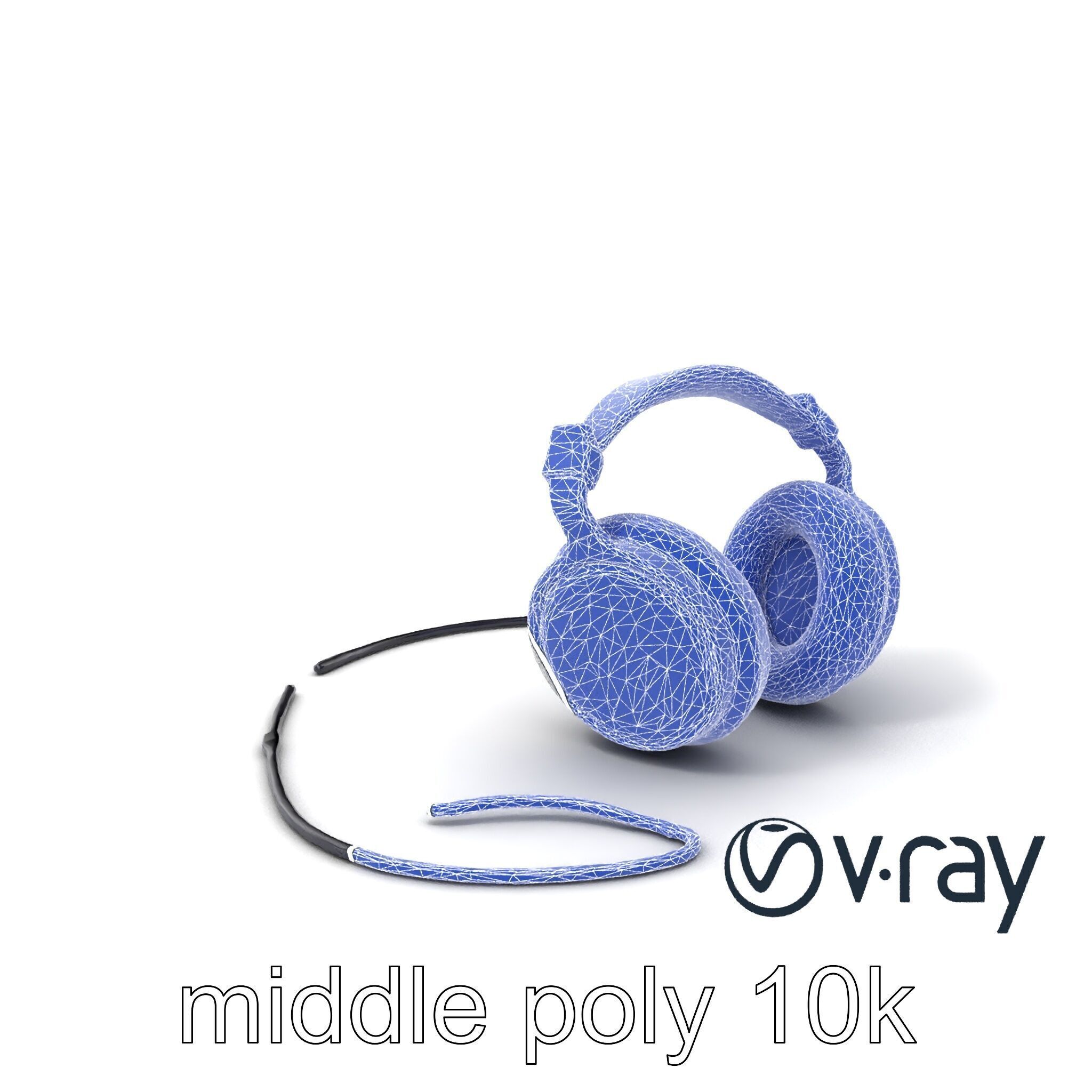 Ultra-Modern Over-Ear Headphones Model Pack Low-poly 3D model_16