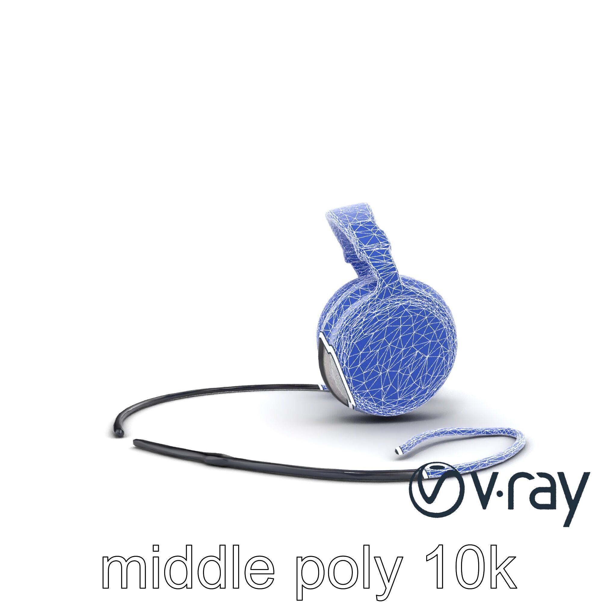 Ultra-Modern Over-Ear Headphones Model Pack Low-poly 3D model_29