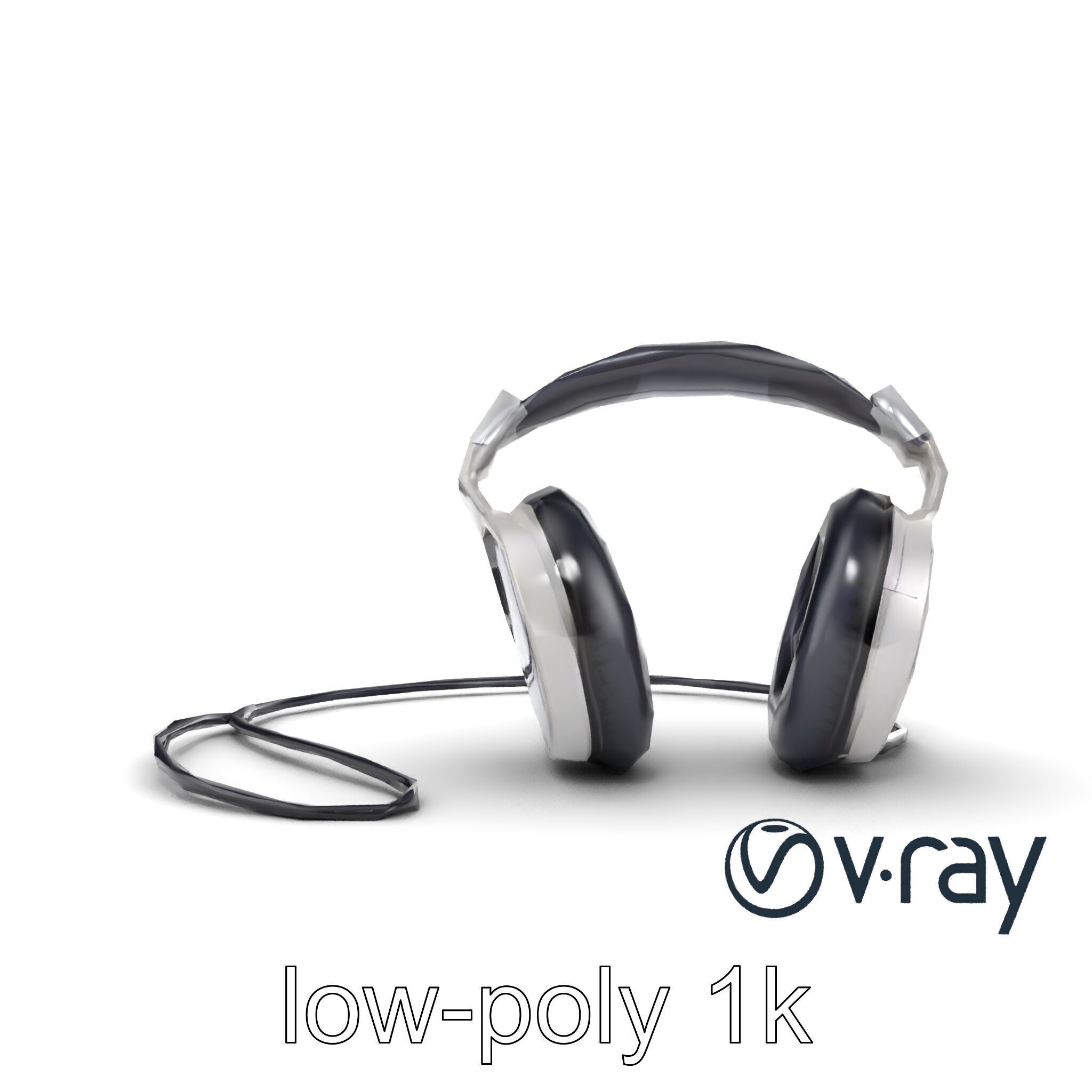 Ultra-Modern Over-Ear Headphones Model Pack Low-poly 3D model_22