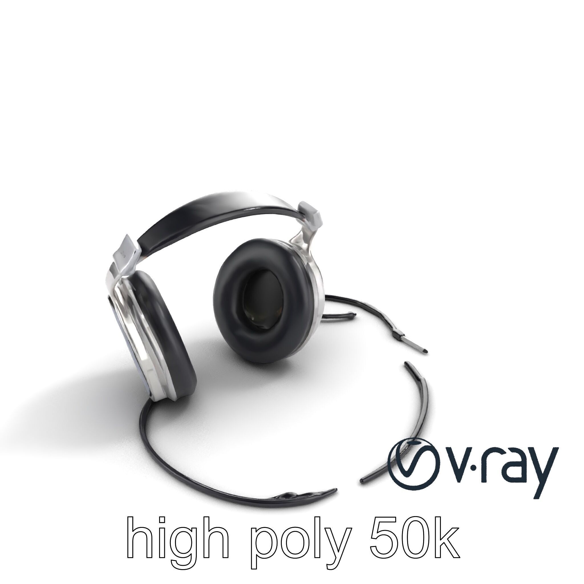 Ultra-Modern Over-Ear Headphones Model Pack Low-poly 3D model_11