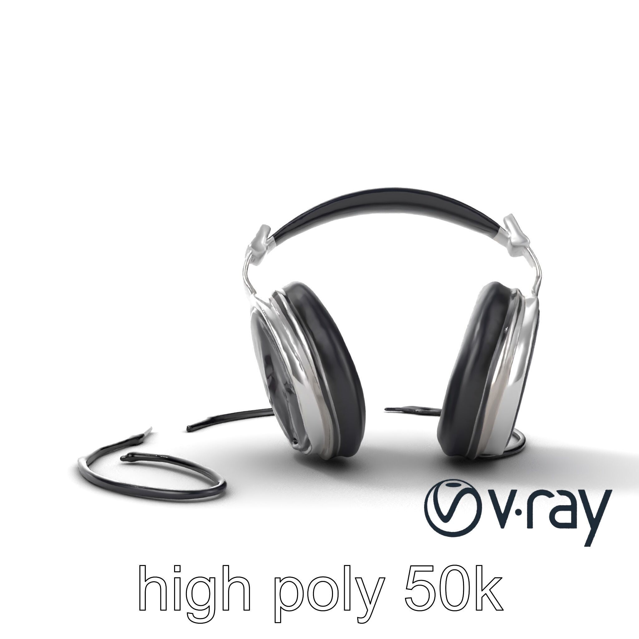 Ultra-Modern Over-Ear Headphones Model Pack Low-poly 3D model_20
