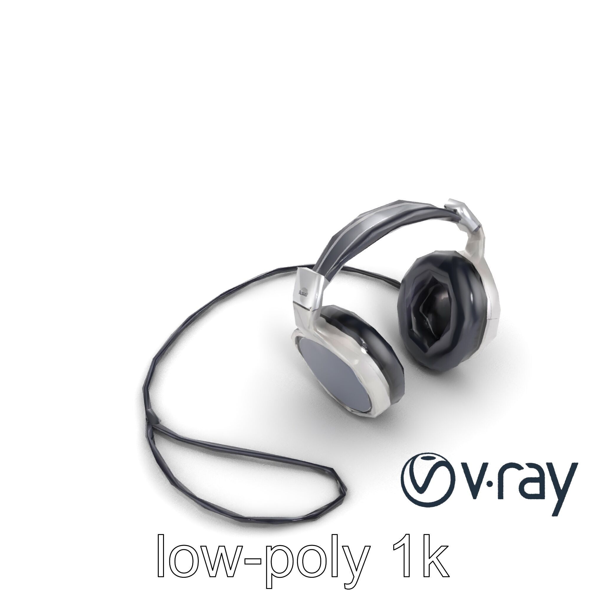 Ultra-Modern Over-Ear Headphones Model Pack Low-poly 3D model_10
