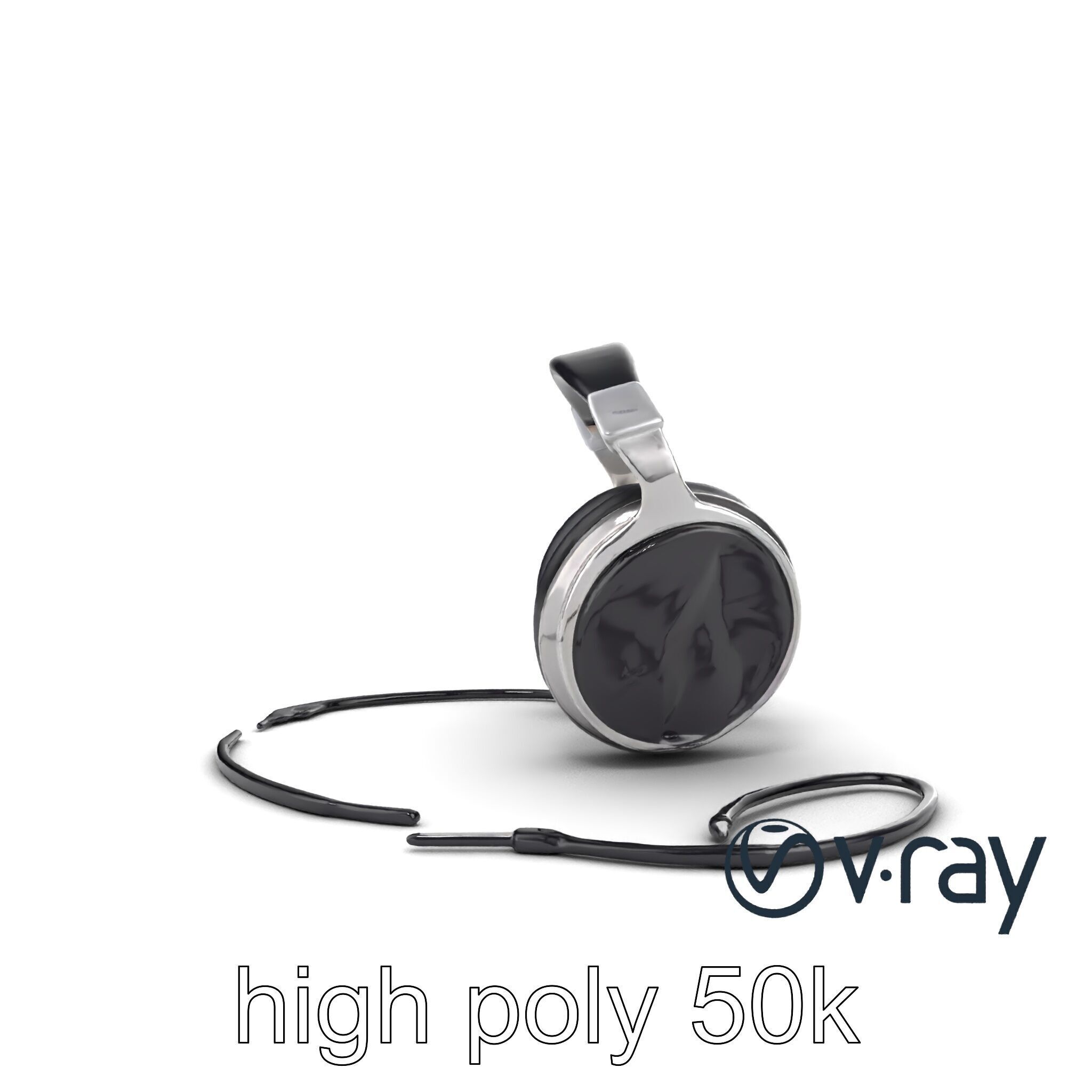Ultra-Modern Over-Ear Headphones Model Pack Low-poly 3D model_25