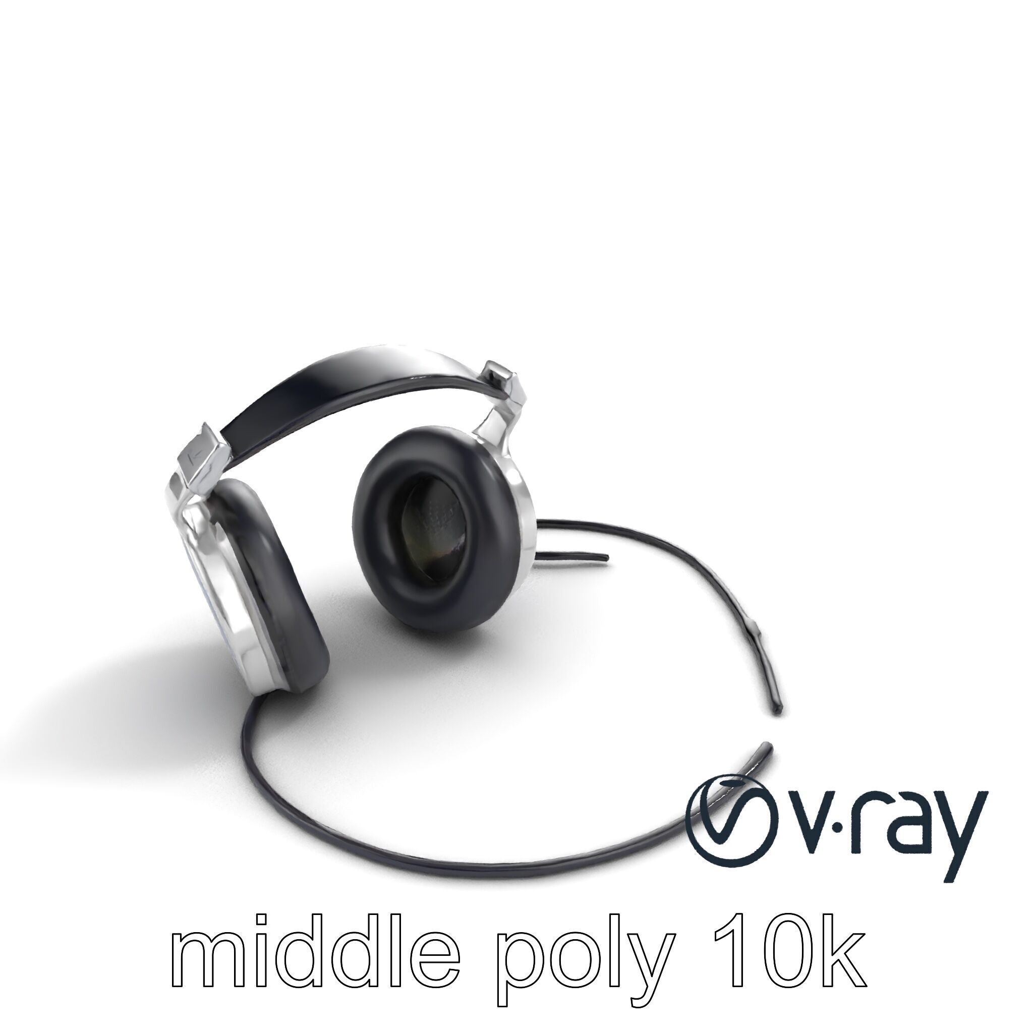 Ultra-Modern Over-Ear Headphones Model Pack Low-poly 3D model_6