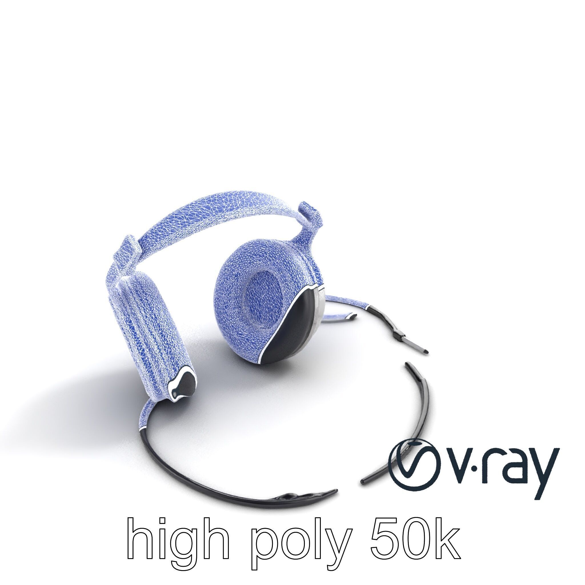 Ultra-Modern Over-Ear Headphones Model Pack Low-poly 3D model_24