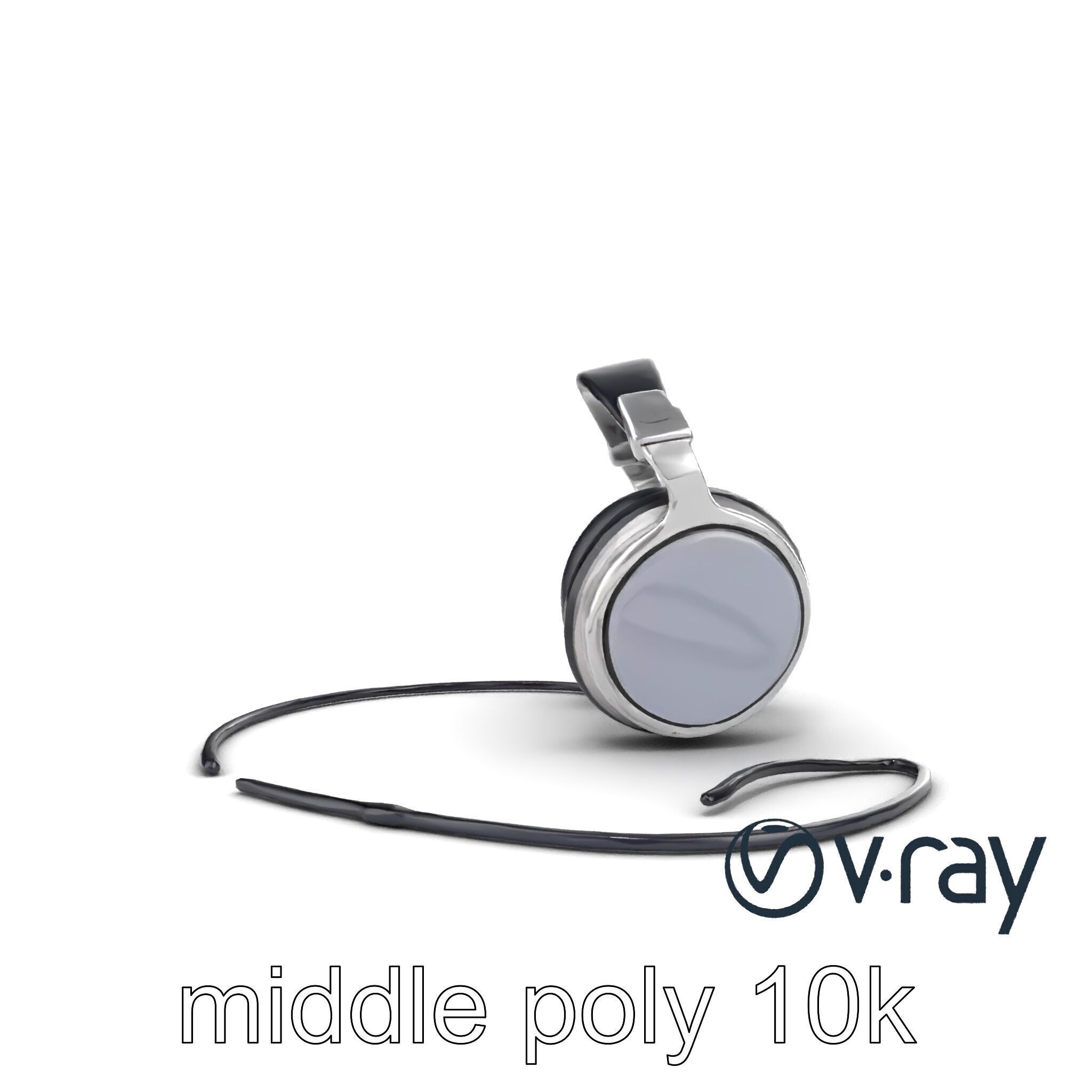 Ultra-Modern Over-Ear Headphones Model Pack Low-poly 3D model_12