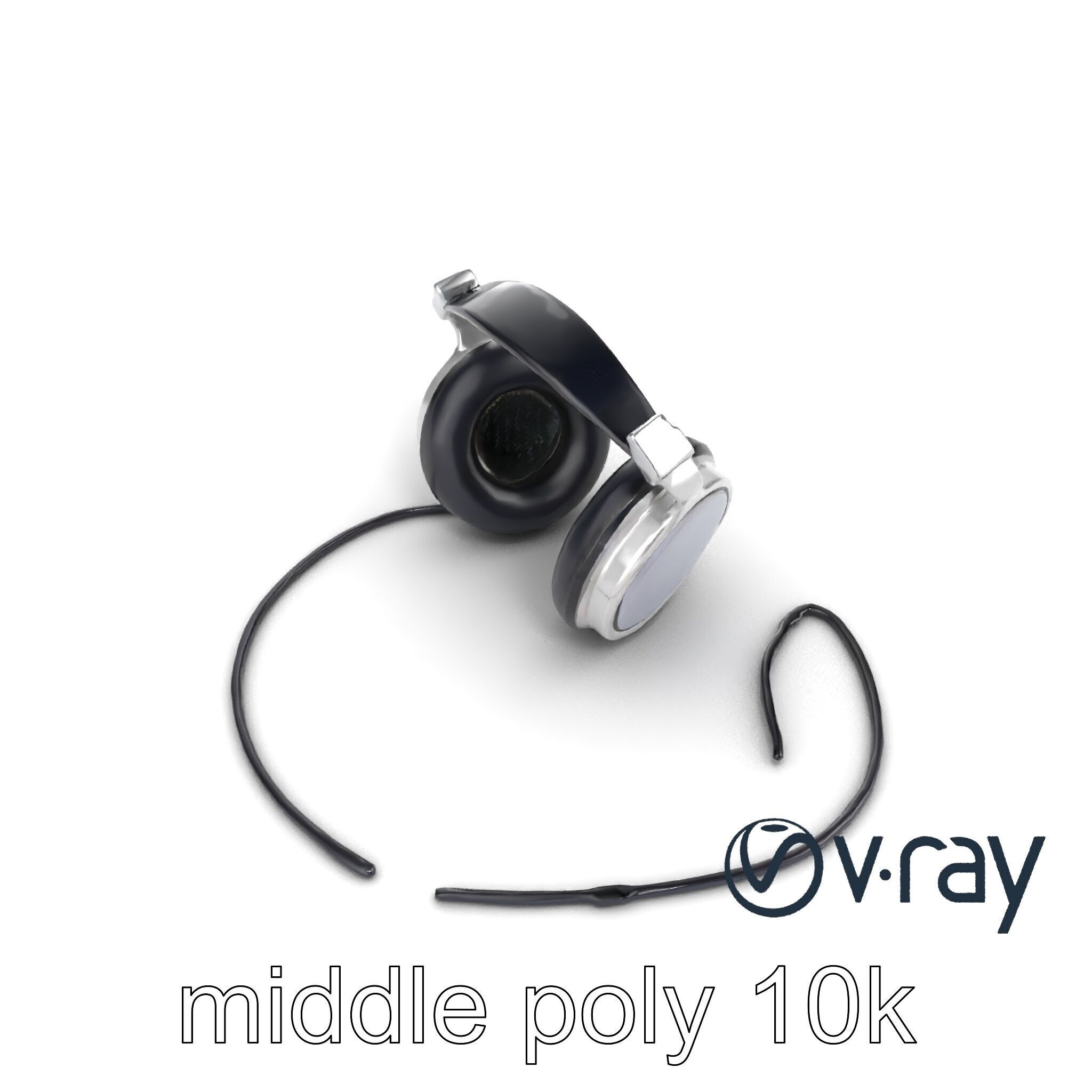 Ultra-Modern Over-Ear Headphones Model Pack Low-poly 3D model_9