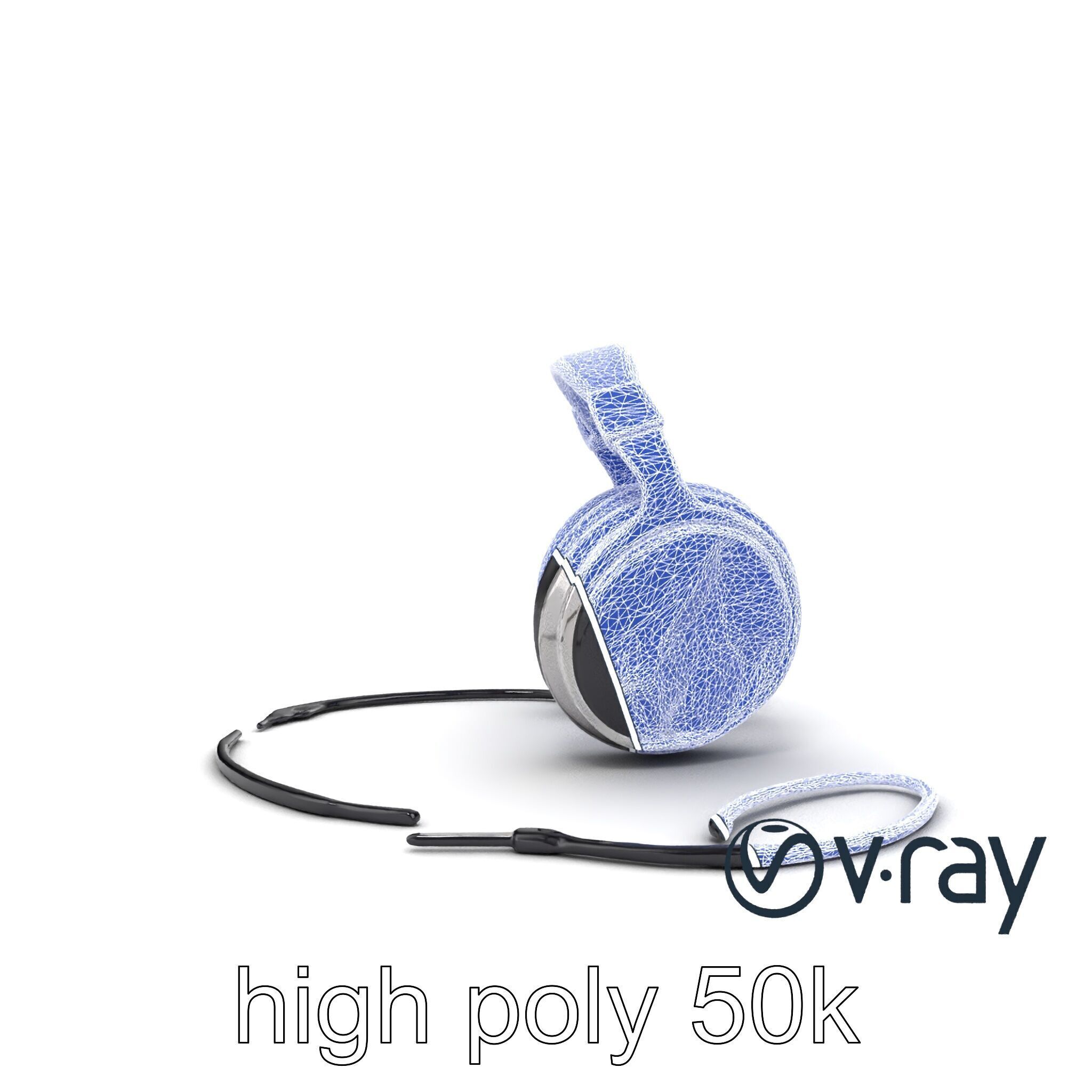 Ultra-Modern Over-Ear Headphones Model Pack Low-poly 3D model_32