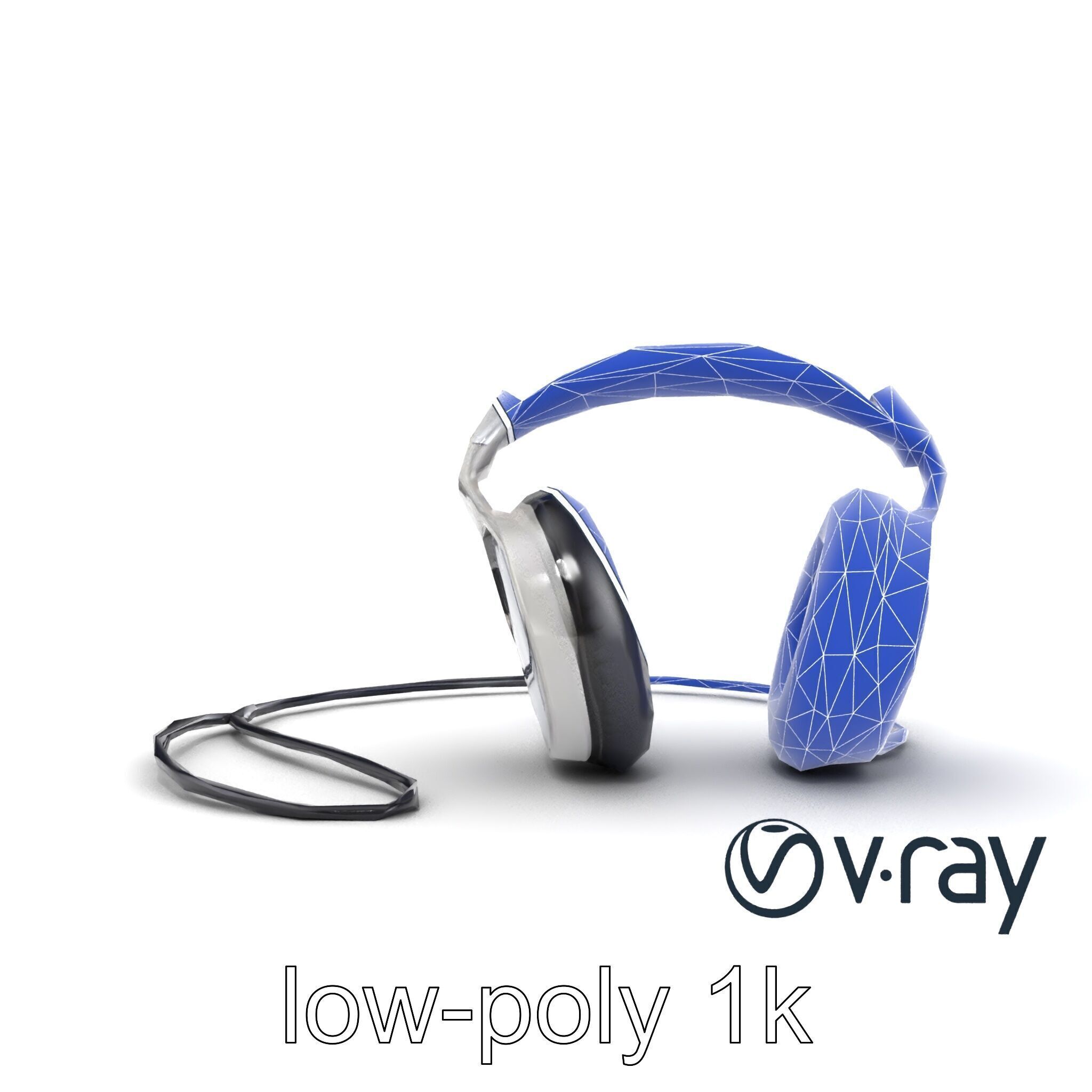 Ultra-Modern Over-Ear Headphones Model Pack Low-poly 3D model_14