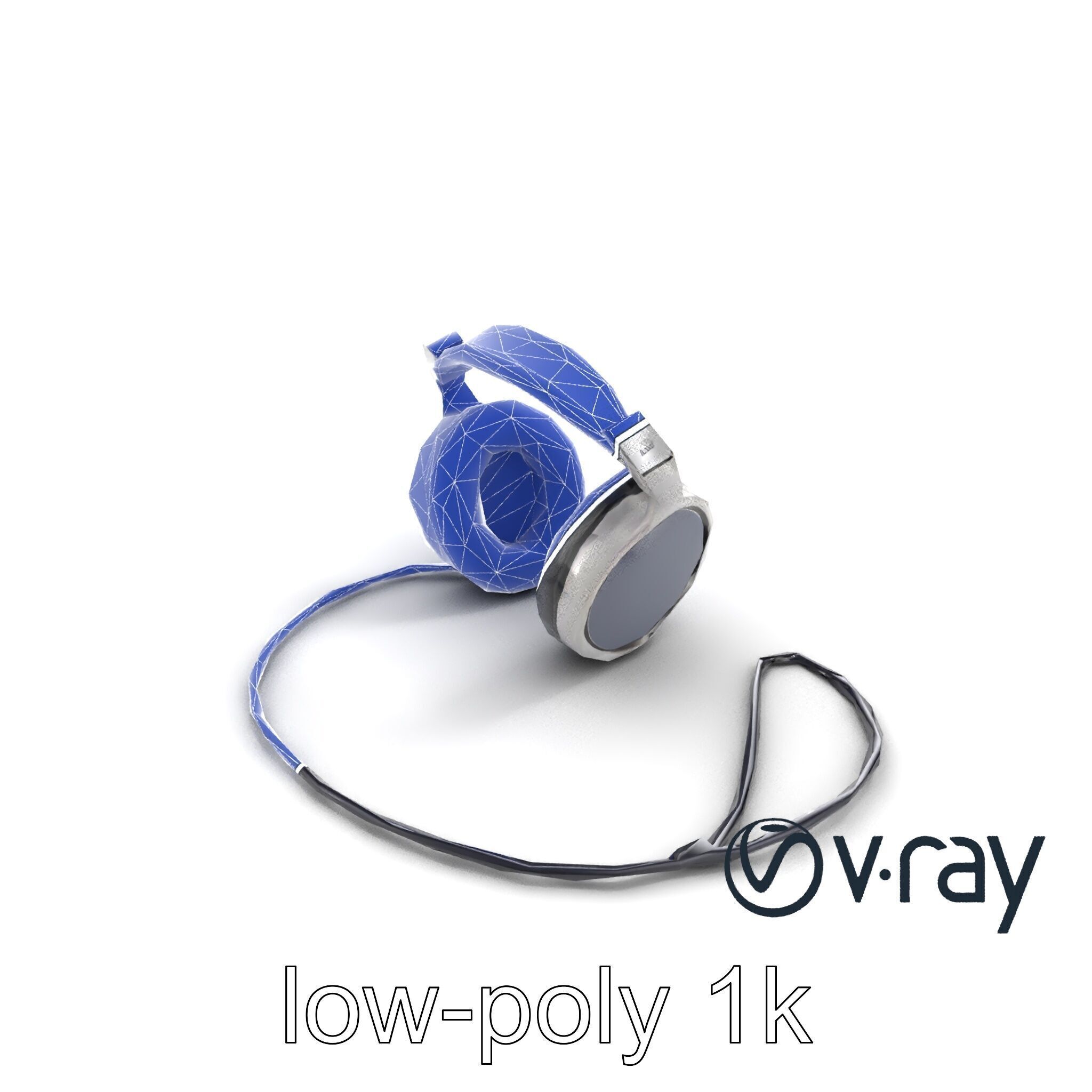 Ultra-Modern Over-Ear Headphones Model Pack Low-poly 3D model_17
