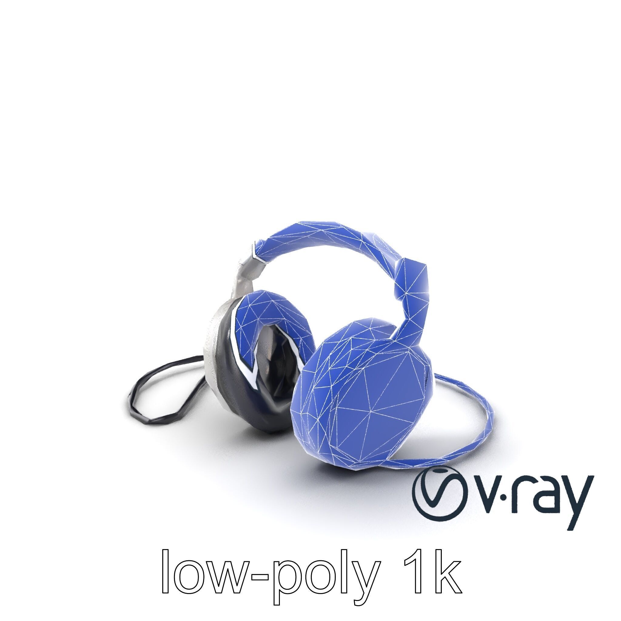 Ultra-Modern Over-Ear Headphones Model Pack Low-poly 3D model_23