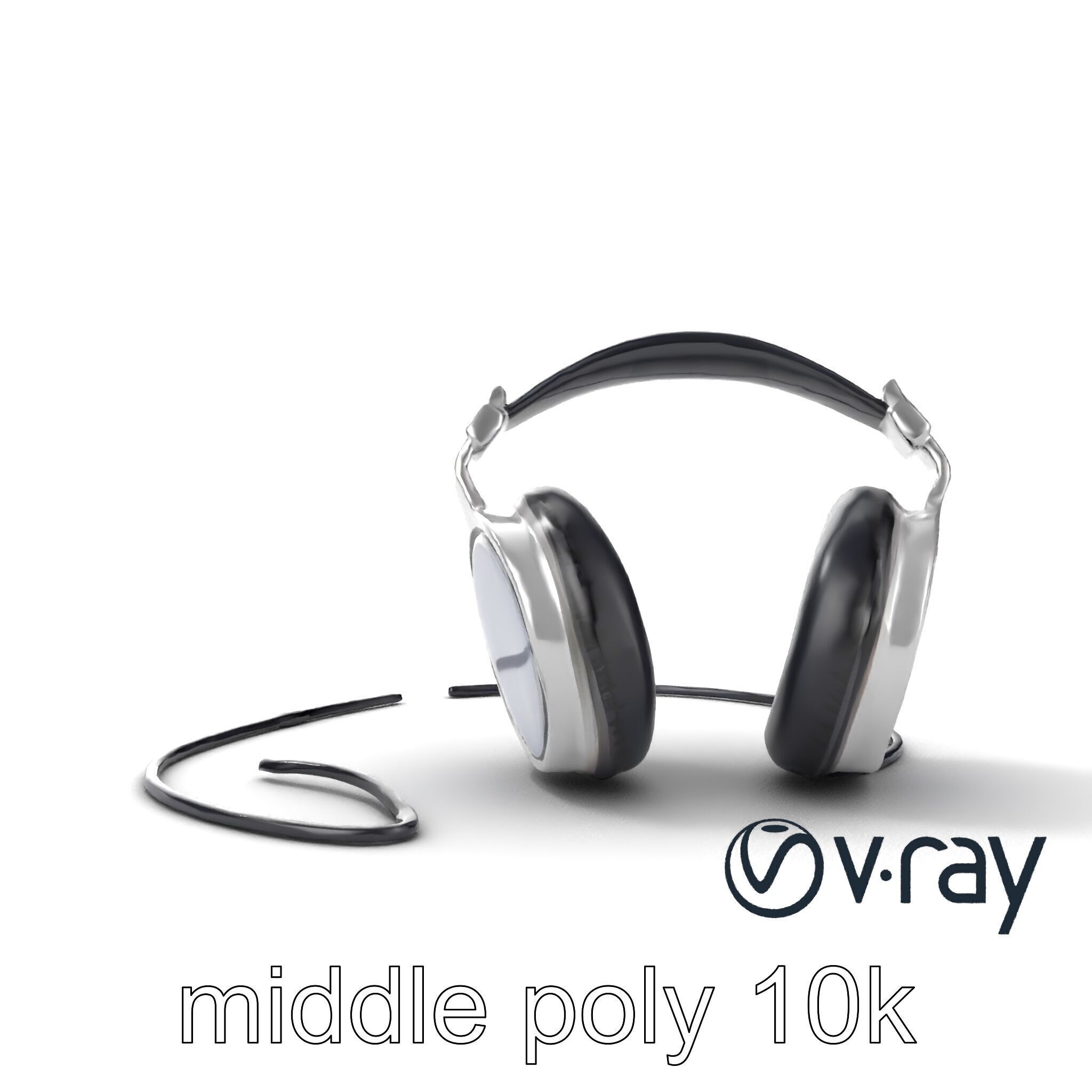 Ultra-Modern Over-Ear Headphones Model Pack Low-poly 3D model_13
