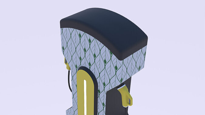 EV charger XXVI PBR 3D model 7