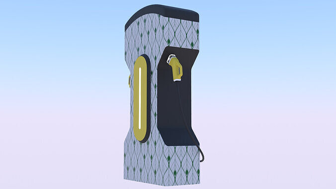 EV charger XXVI PBR 3D model 6