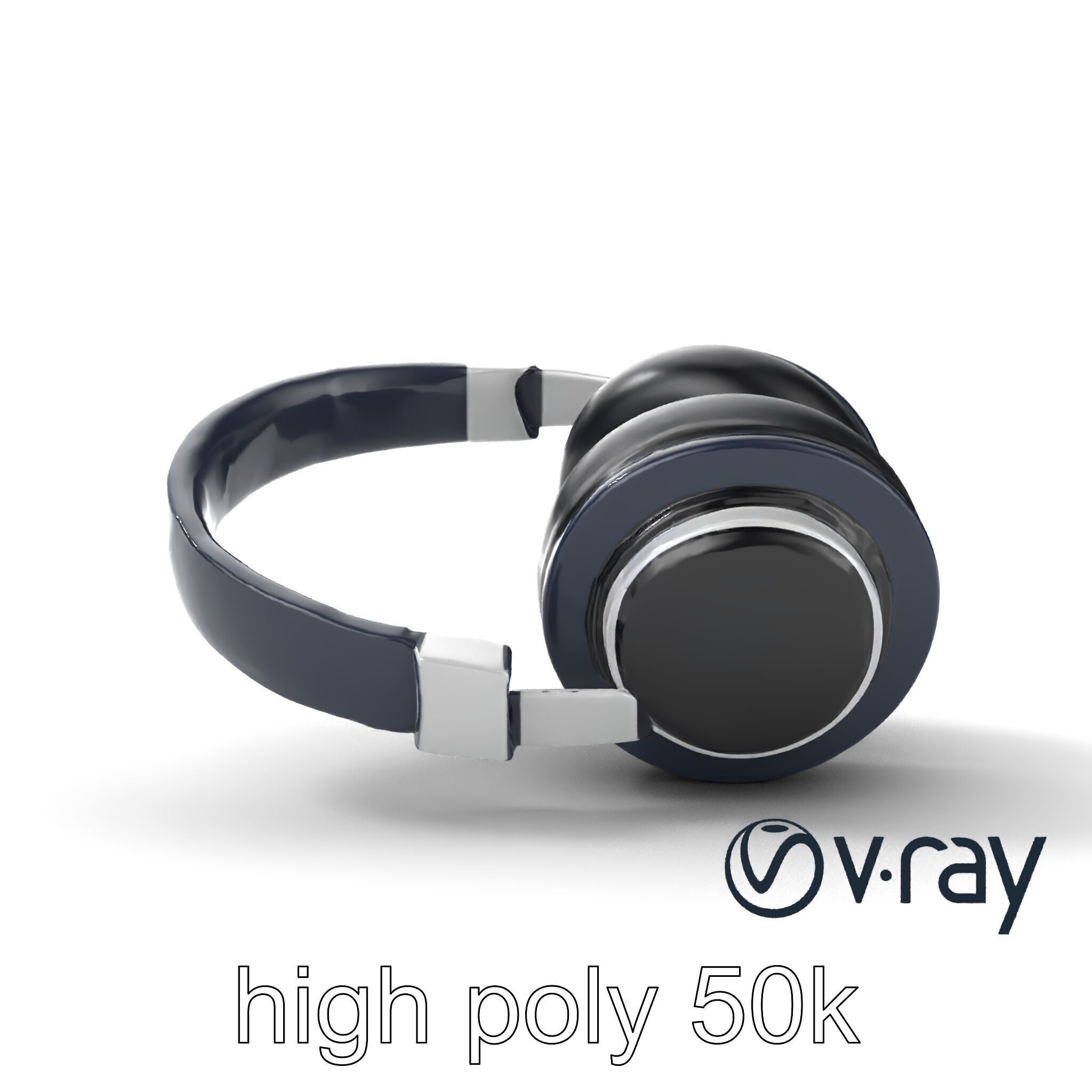 Versatile Hybrid Headphones model pack Low-poly 3D model_30
