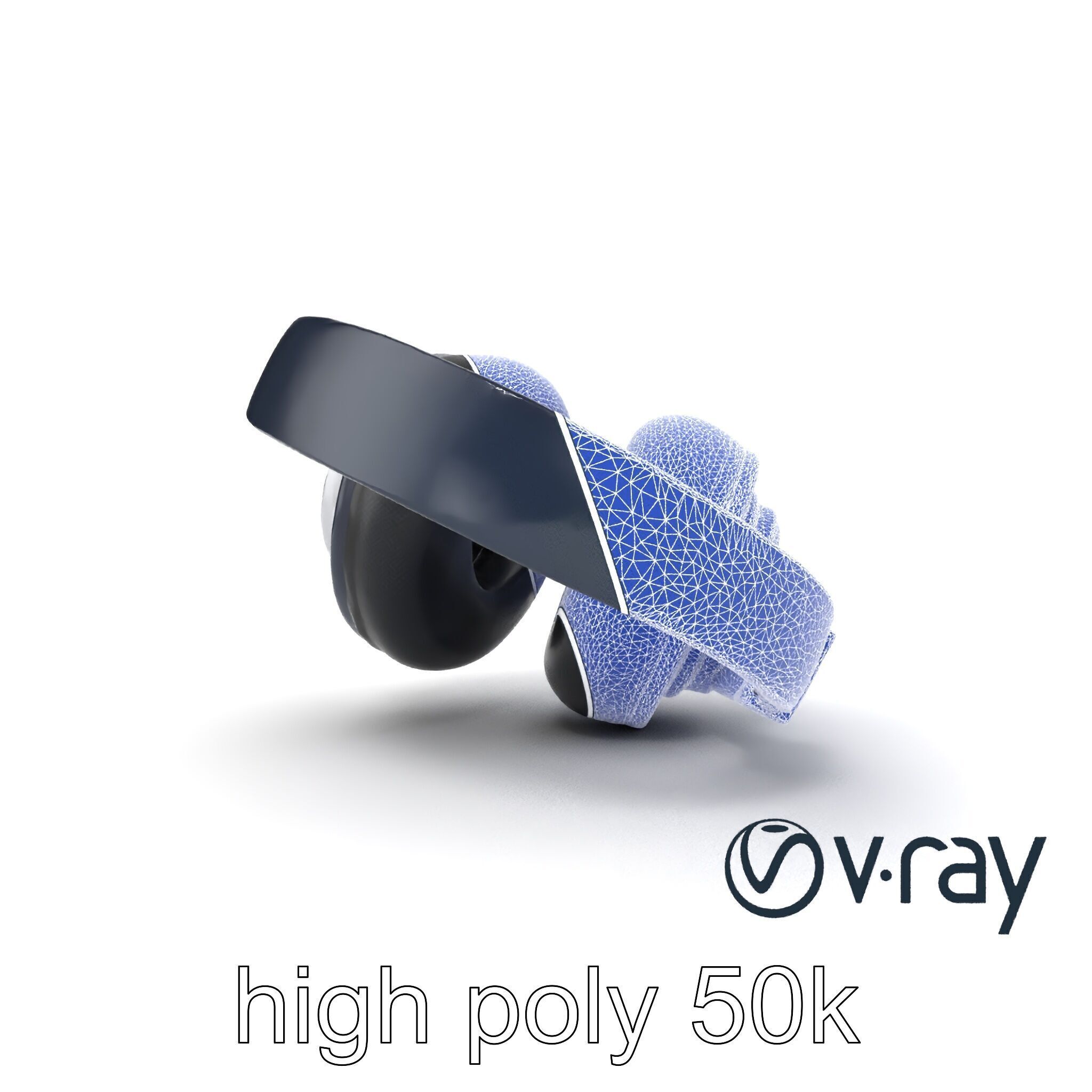 Versatile Hybrid Headphones model pack Low-poly 3D model_19
