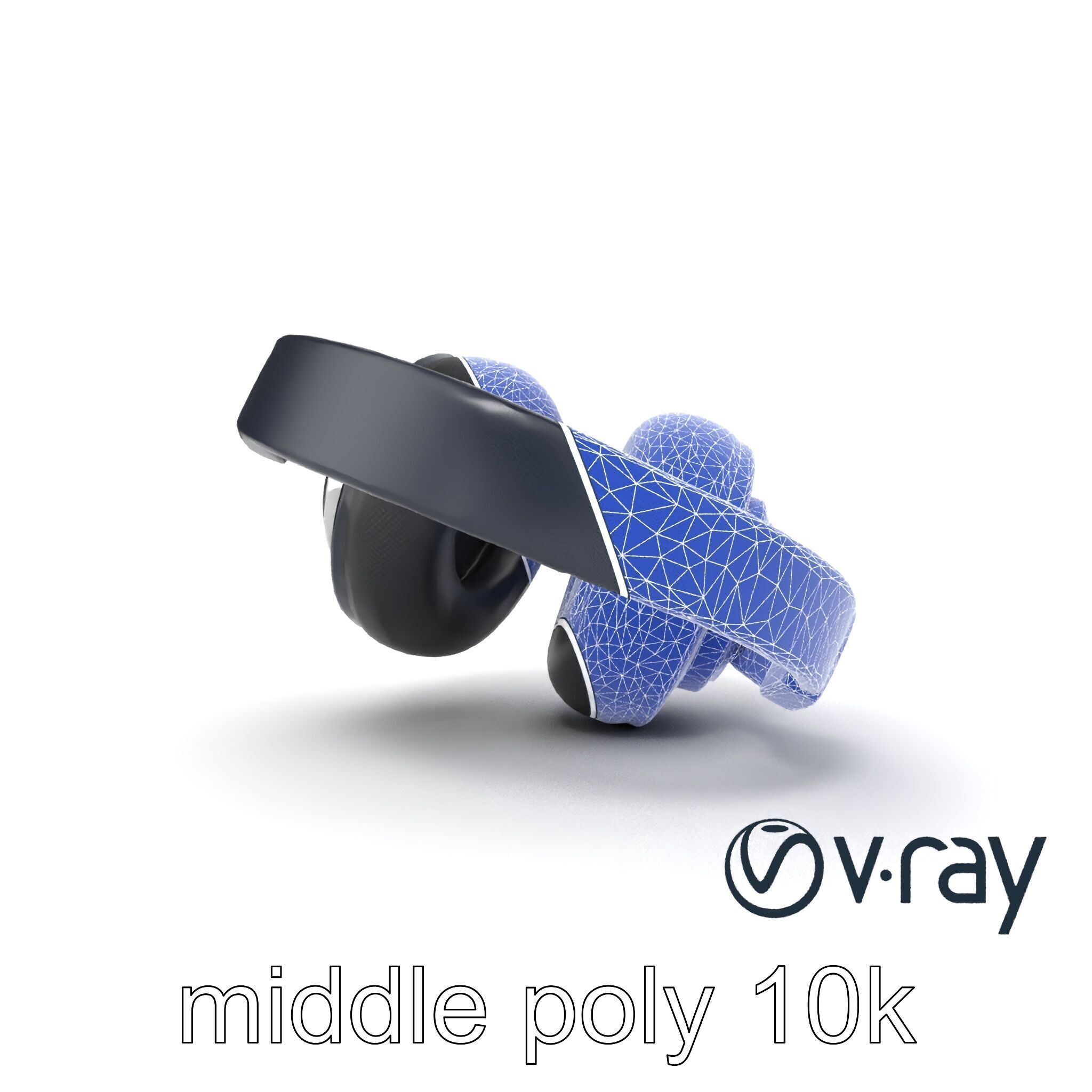 Versatile Hybrid Headphones model pack Low-poly 3D model_22
