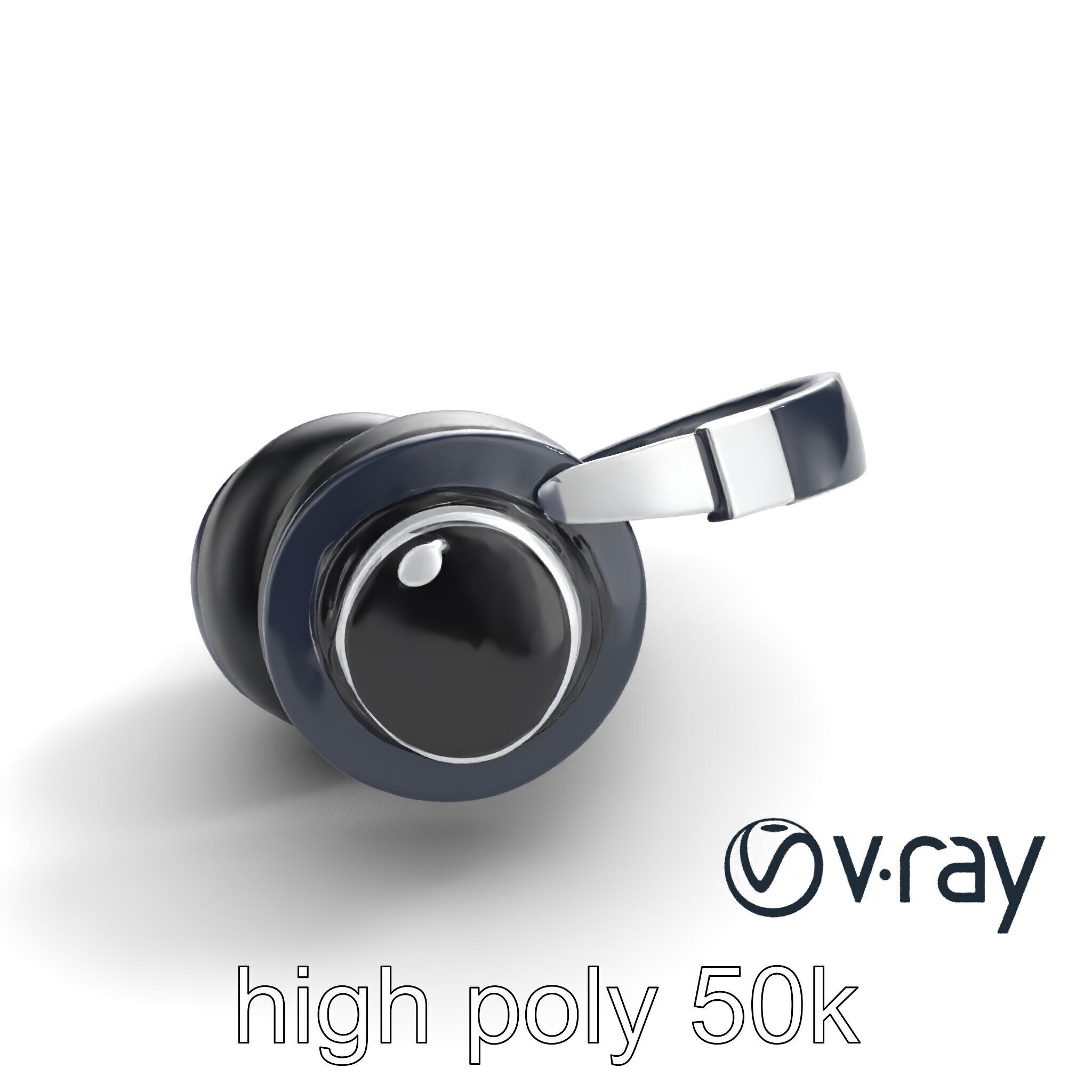 Versatile Hybrid Headphones model pack Low-poly 3D model_11