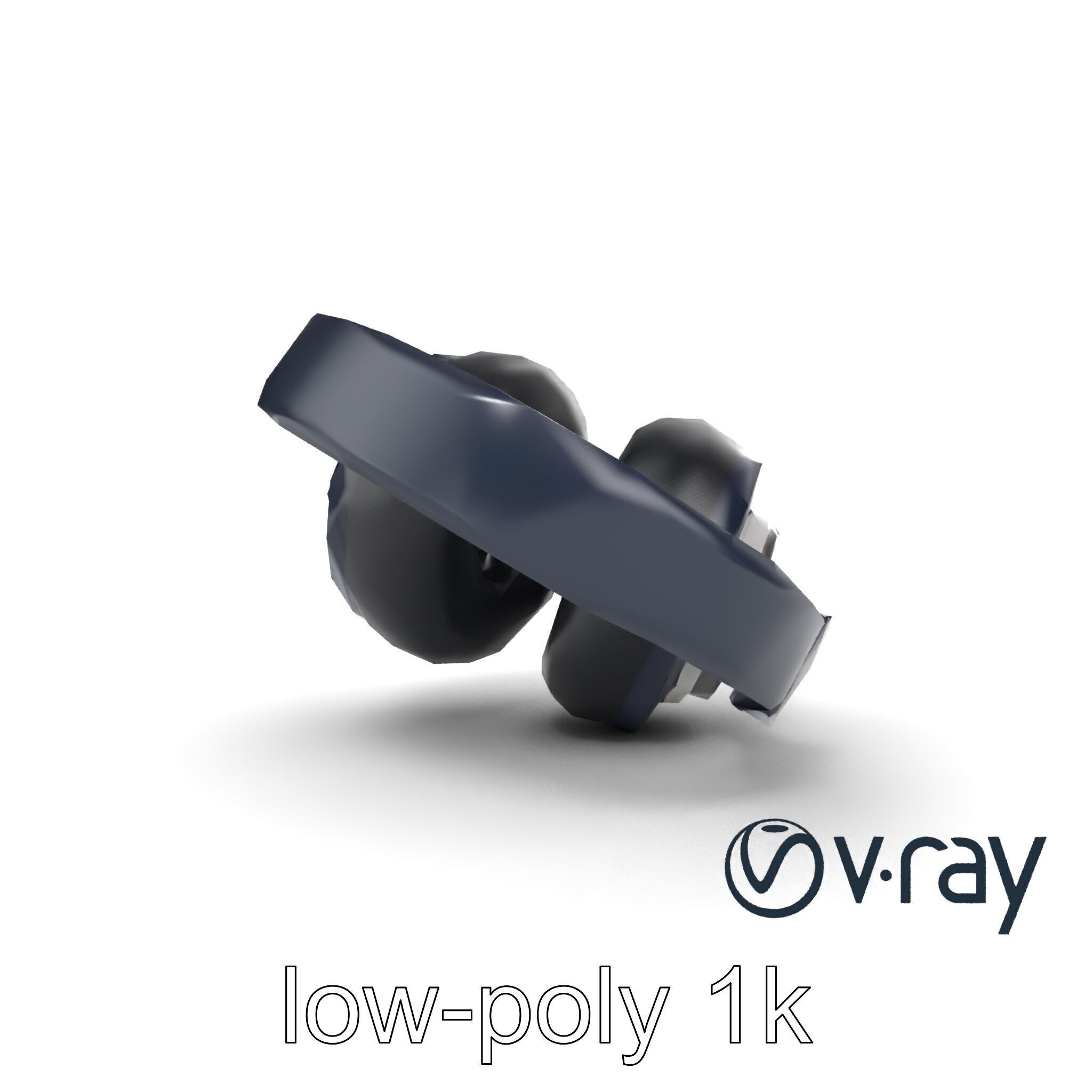 Versatile Hybrid Headphones model pack Low-poly 3D model_21