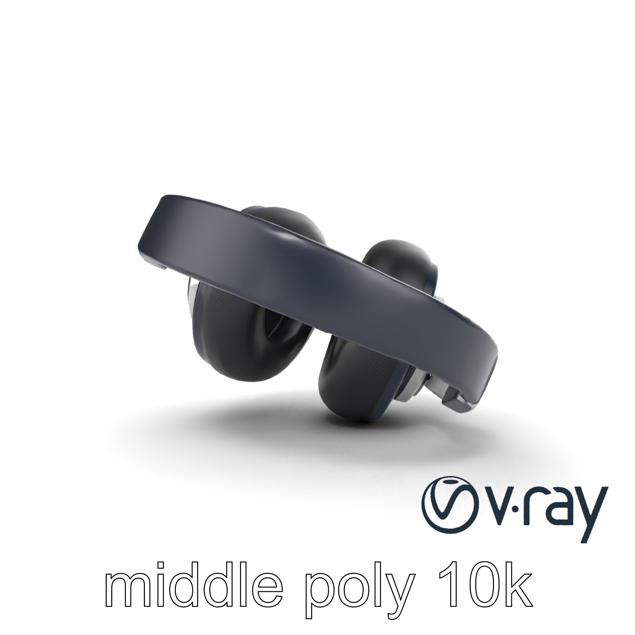 Versatile Hybrid Headphones model pack Low-poly 3D model_17