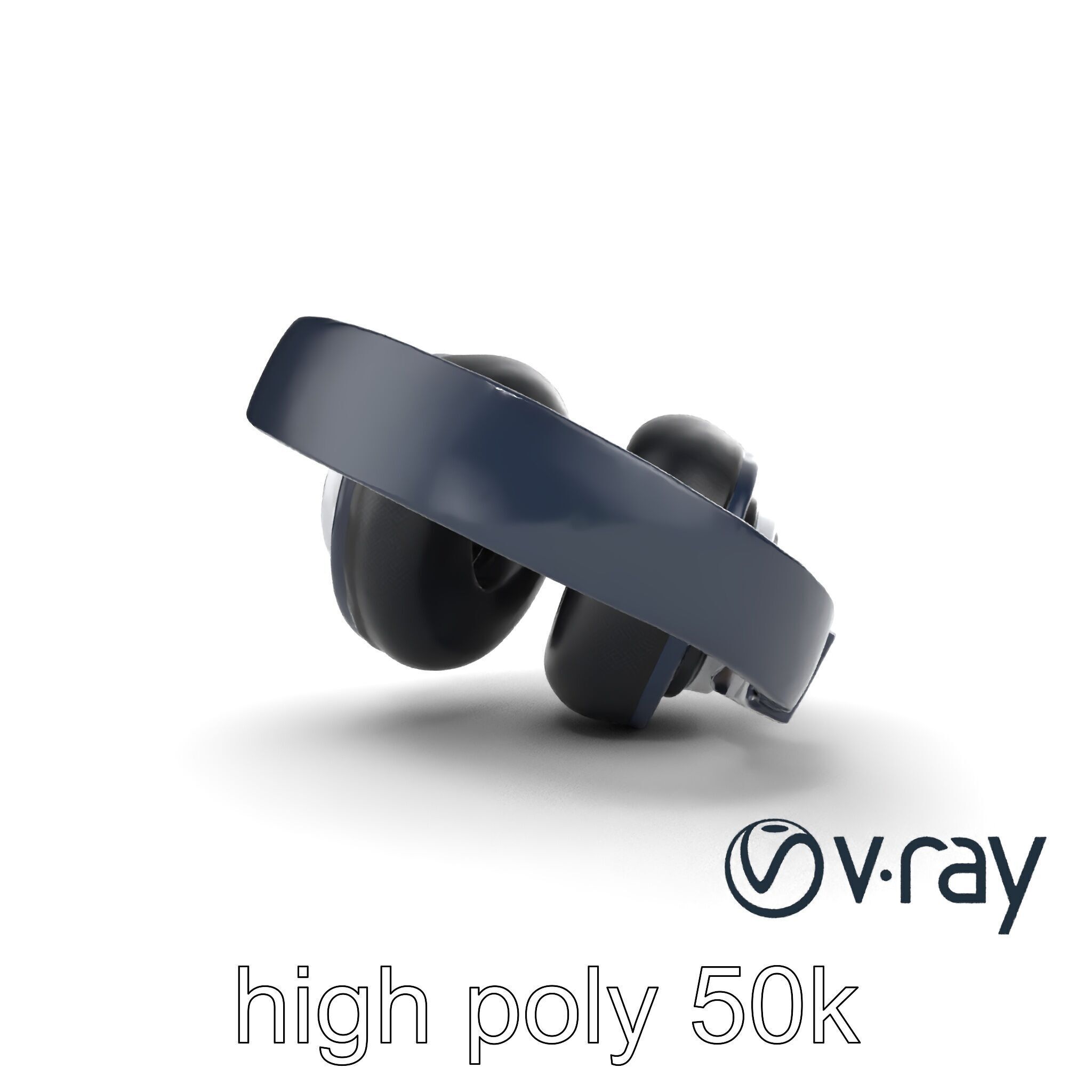 Versatile Hybrid Headphones model pack Low-poly 3D model_28