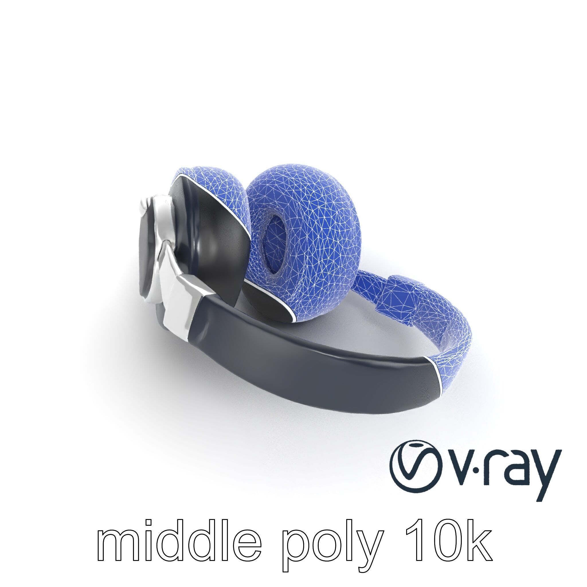 Versatile Hybrid Headphones model pack Low-poly 3D model_25