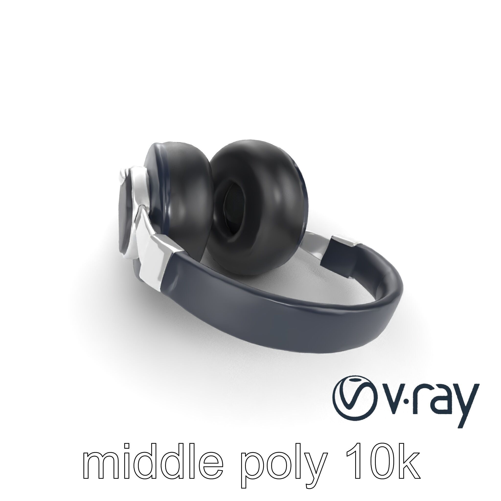Versatile Hybrid Headphones model pack Low-poly 3D model_15