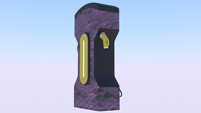 EV charger XXVIII PBR 3D model 6