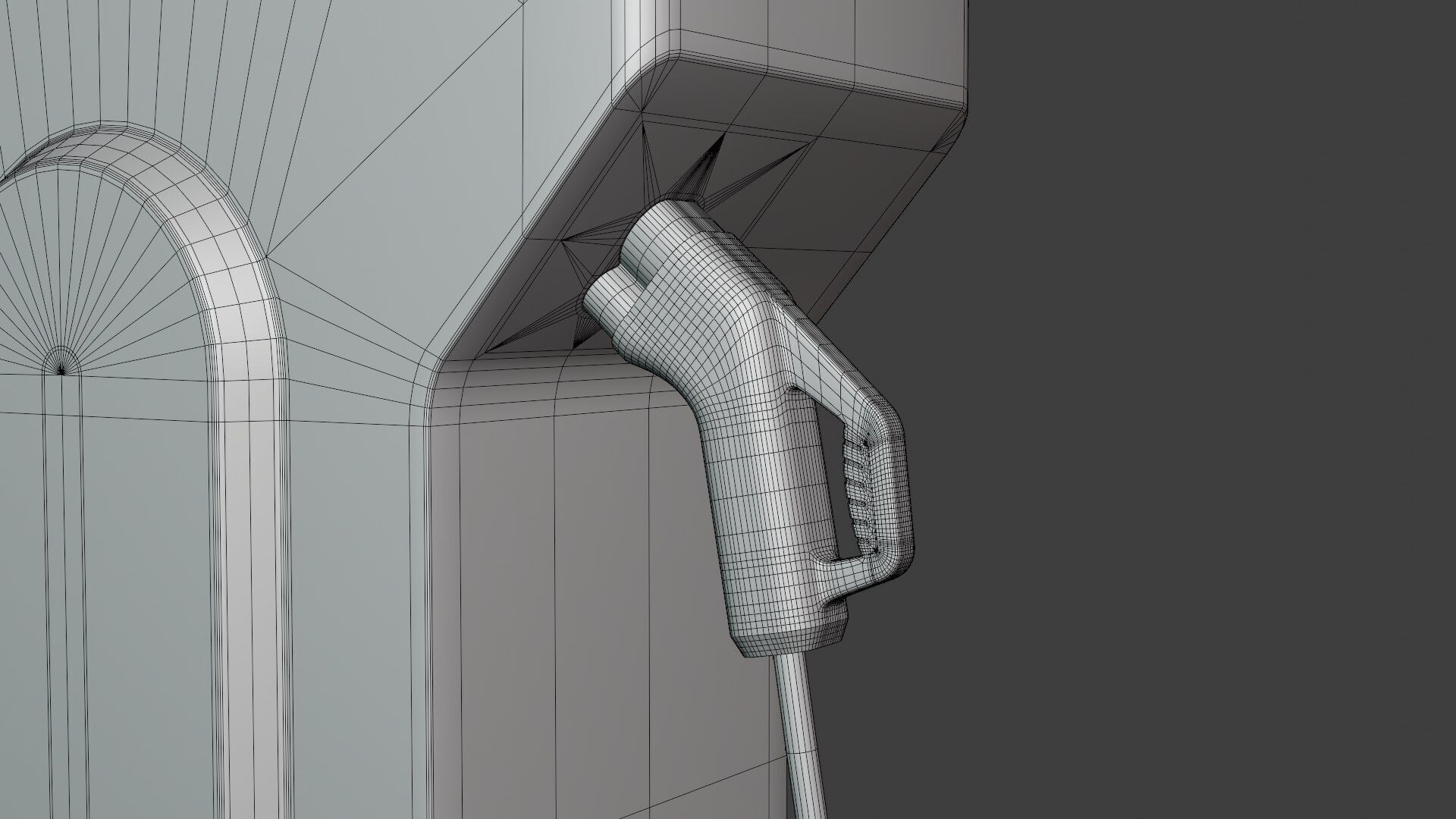 EV charger XXVIII PBR 3D model_3