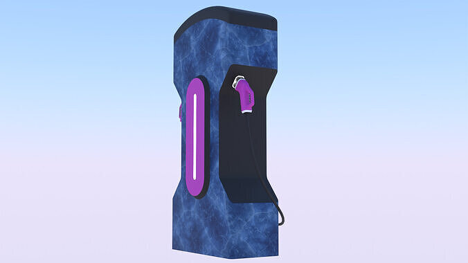 EV charger XXIX PBR 3D model 6