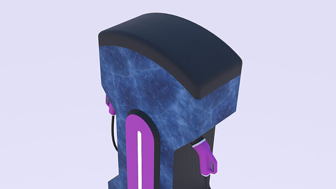 EV charger XXIX PBR 3D model 7