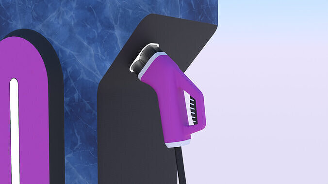 EV charger XXIX PBR 3D model 3