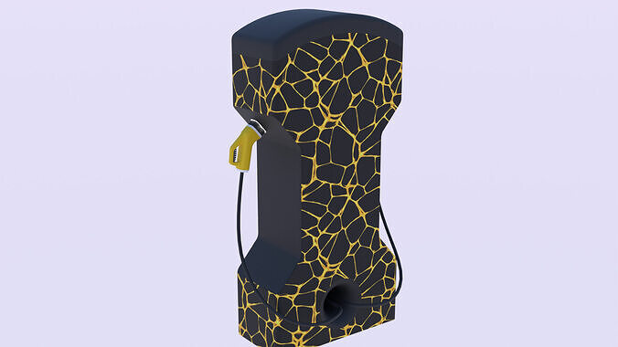 EV charger PBR 3D model 5