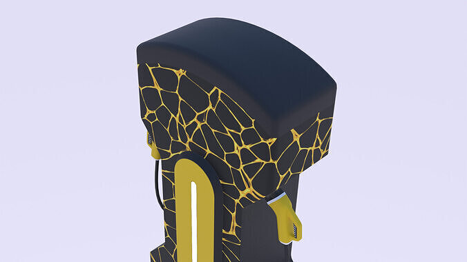 EV charger PBR 3D model 7