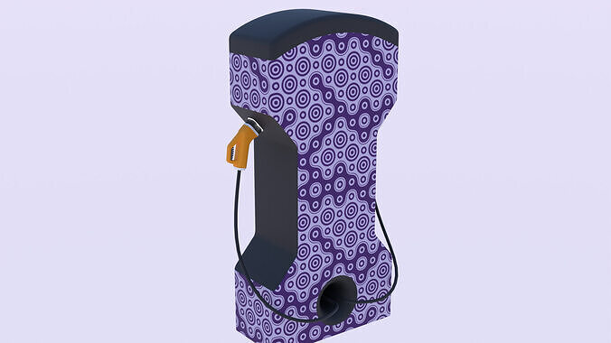 EV charger XXXI PBR 3D model 5