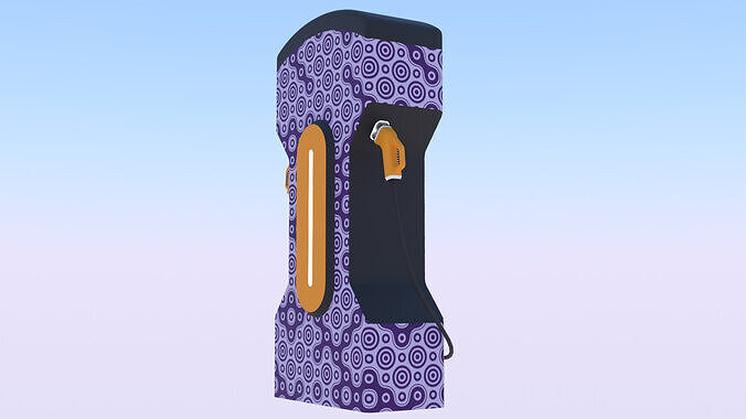 EV charger XXXI PBR 3D model 6