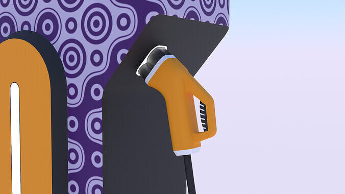 EV charger XXXI PBR 3D model 3