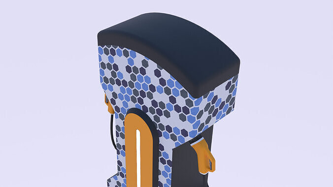 EV charger XXXII PBR 3D model 5