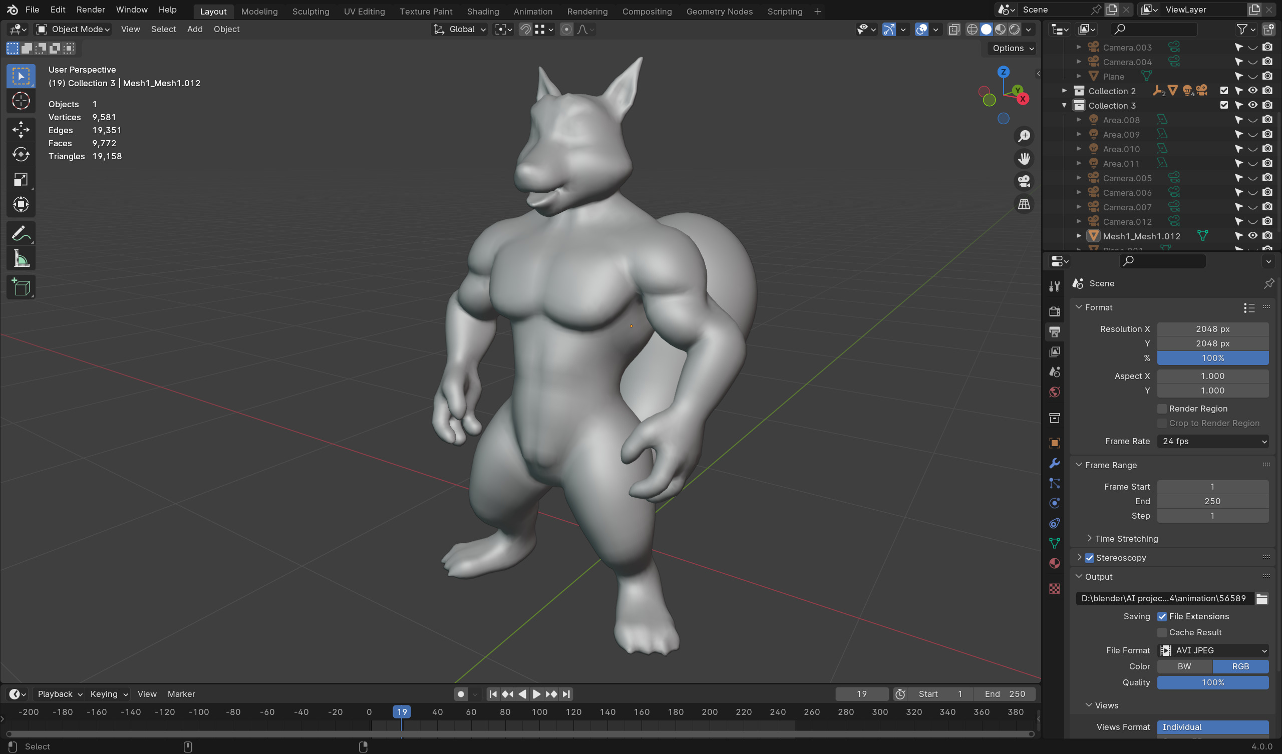 Anthropomorphic Rig-Ready Squirrel - Low Poly Asset Low-poly 3D model_6