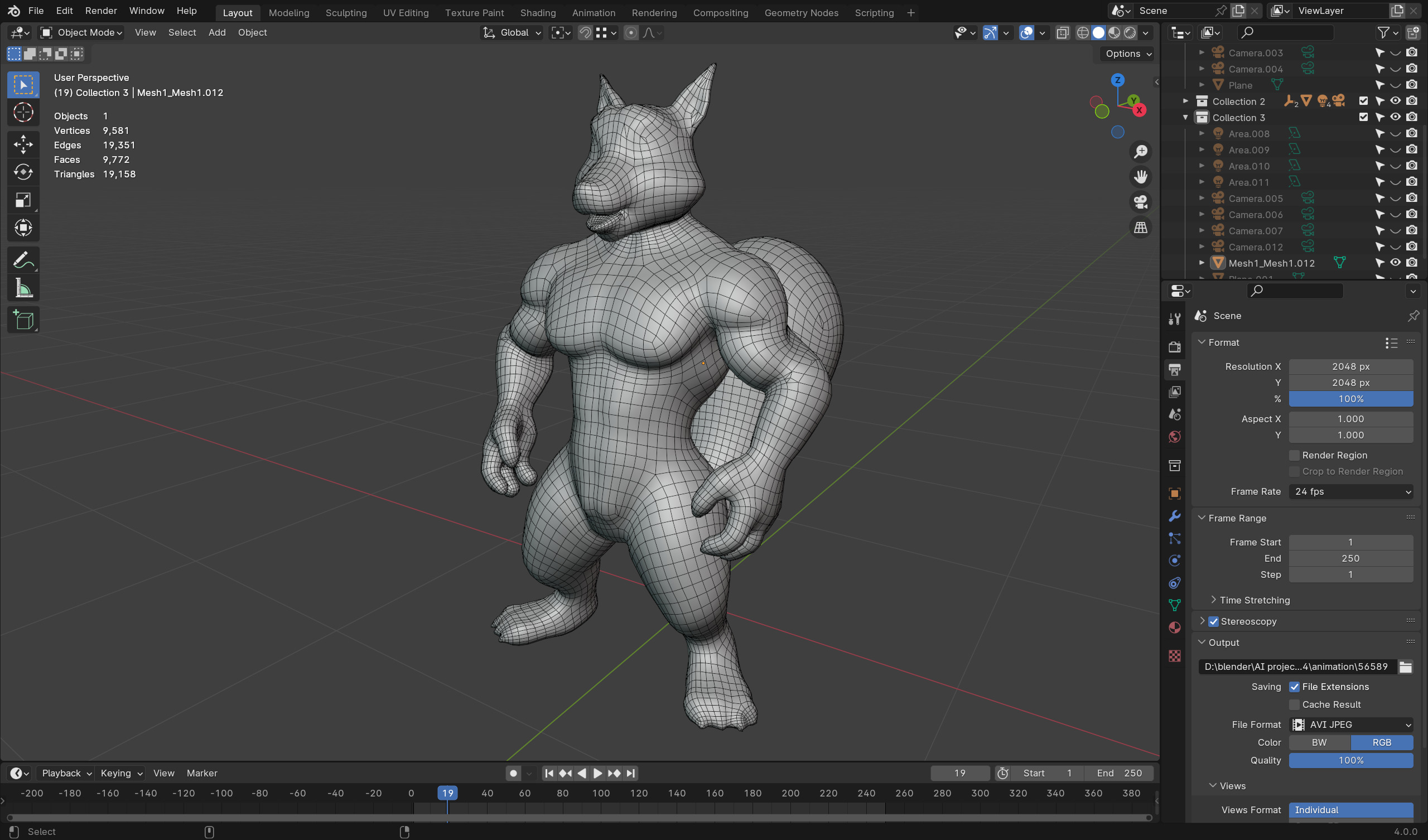 Anthropomorphic Rig-Ready Squirrel - Low Poly Asset Low-poly 3D model_7
