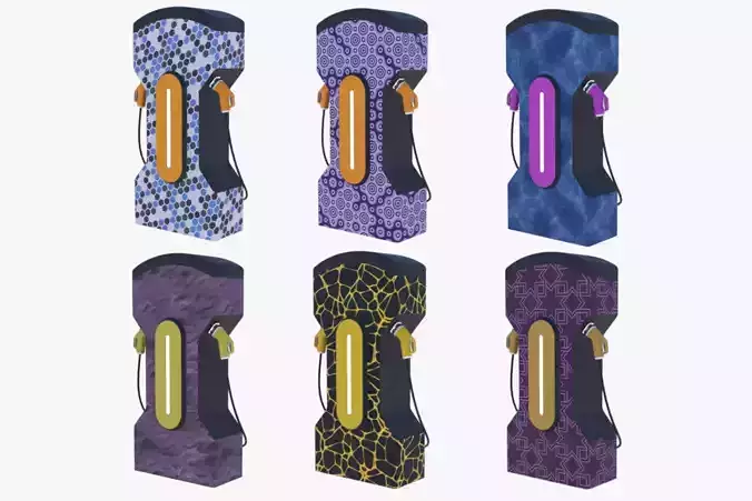 EV chargers PBR II 3D Model Collection